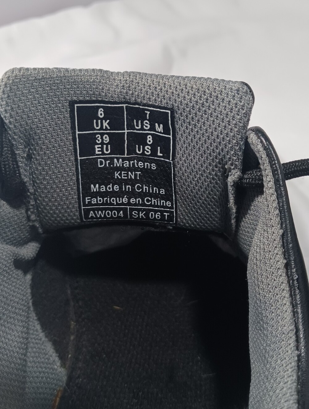 Dr. Martens Comfy Oxfords Black Leather M7 / W8 - Picture 3 of 16